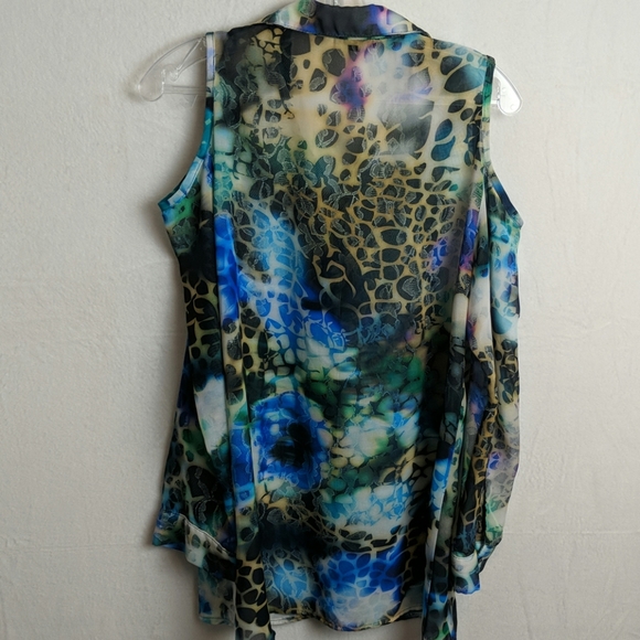 Boho Chick size small button-down blouse - Picture 6 of 8